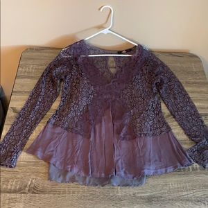 Buckle long sleeve blouse medium